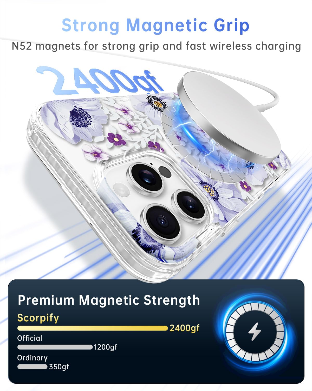Amazon.com: SCORPIFY for iPhone 16 Pro Case [Compatible with